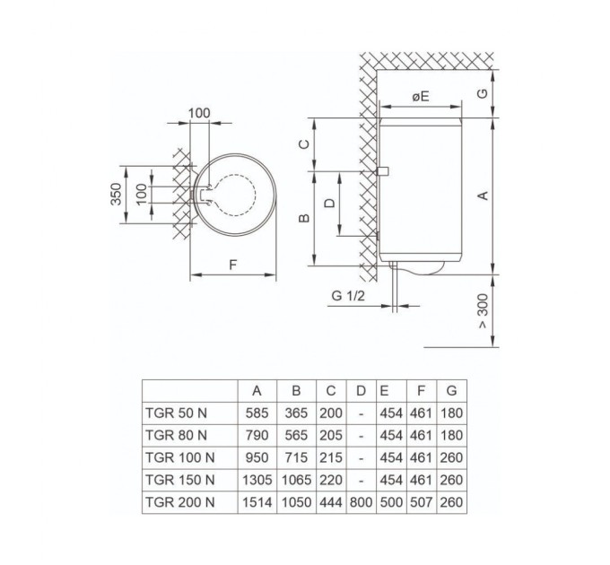 Бойлер TIKI TGR150N_PRIMEM150 (700174)