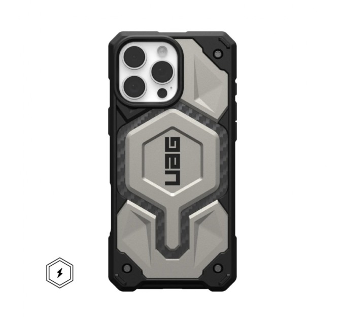 Чохол до мобільного телефона UAG iPhone 16 Pro Max Monarch Pro Magsafe Titanium (114457113636)