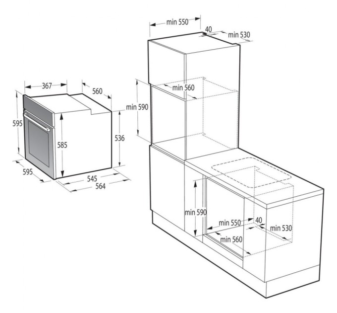 Духова шафа Gorenje BOS6737E06B