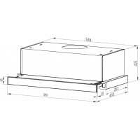 Витяжка кухонна Interline DELI BL A/60/2/T (DELIBLA/60/2/T)