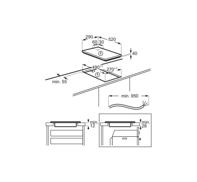 Варочная поверхность Electrolux LHR3233CK