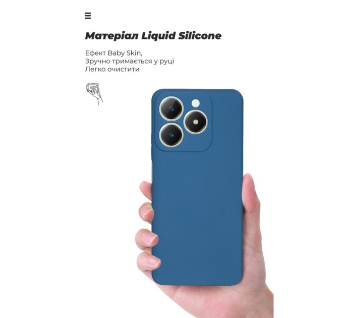 Чохол до мобільного телефона Armorstandart ICON Realme C63 4G / C61 4G Camera cover Blue (ARM78460)