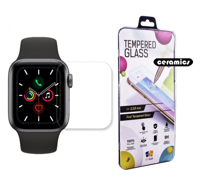 Плівка захисна Drobak Ceramics Apple Watch Series 5 44mm (2 шт) (313104)