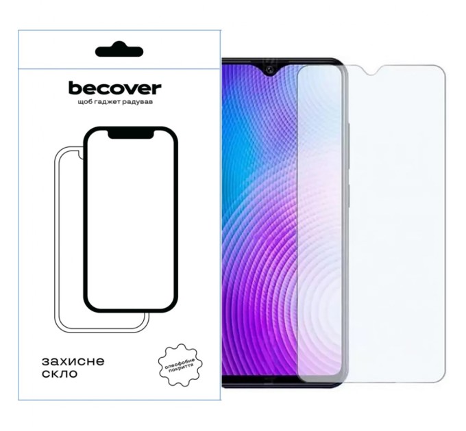 Скло захисне BeCover Tecno Spark 10C (KI5k) 3D Crystal Clear Glass (709748)