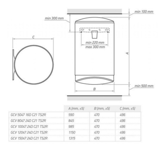 Бойлер Tesy GCV 804724D C21 TS2RC