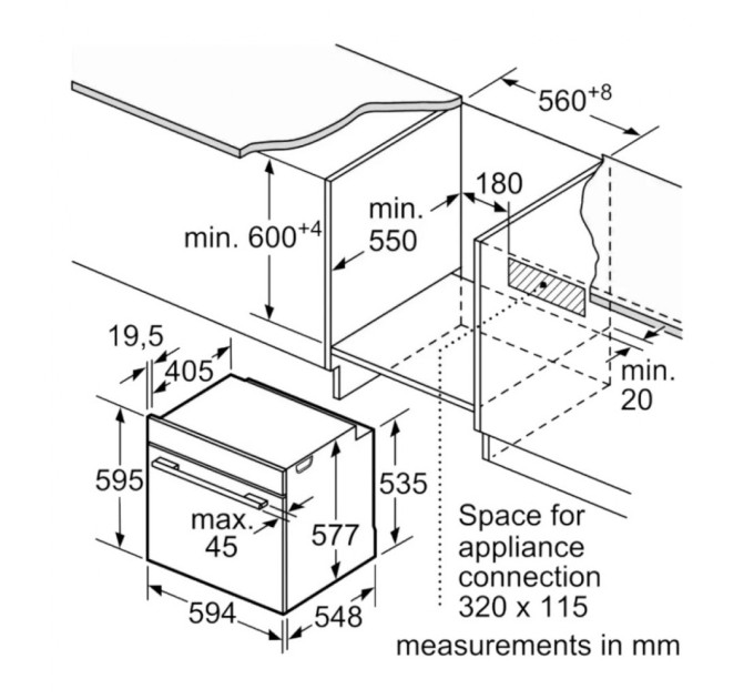 Духова шафа Bosch HBG7361B1