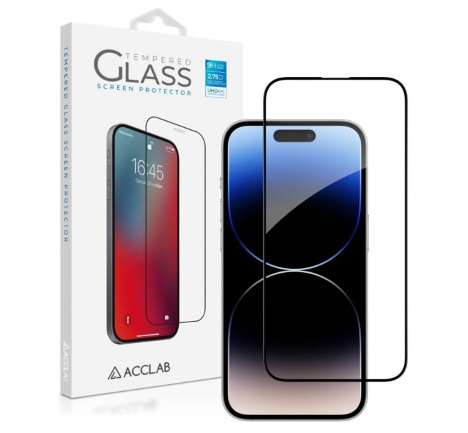 Скло захисне ACCLAB Full Glue ESD Apple iPhone 14 Pro Max (1283126542060)