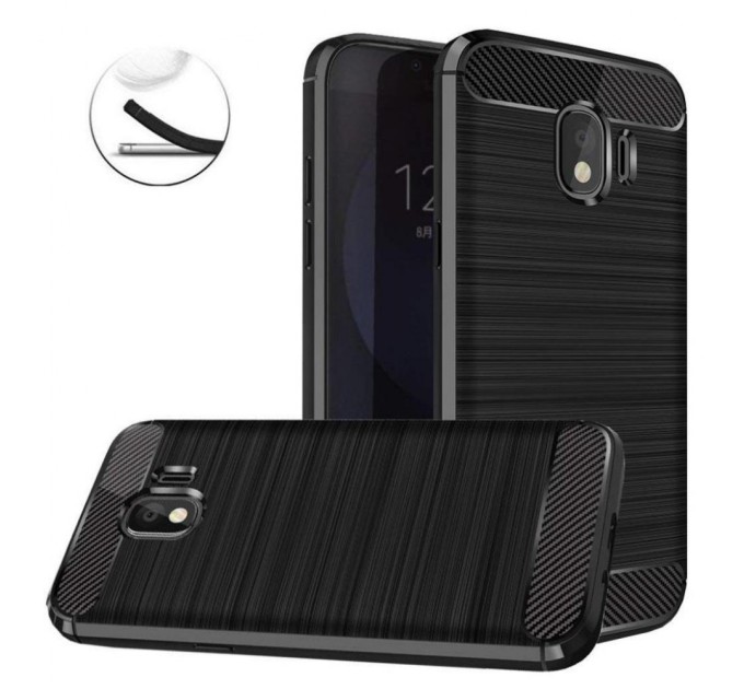 Чохол до моб. телефона Laudtec для Samsung J4/J400 Carbon Fiber (Black) (LT-J400F)