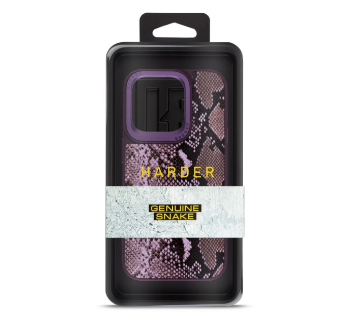 Чохол до мобільного телефона Harder Genuine Snake Apple iPhone 15 Pro Dark Purple (ARM76782)