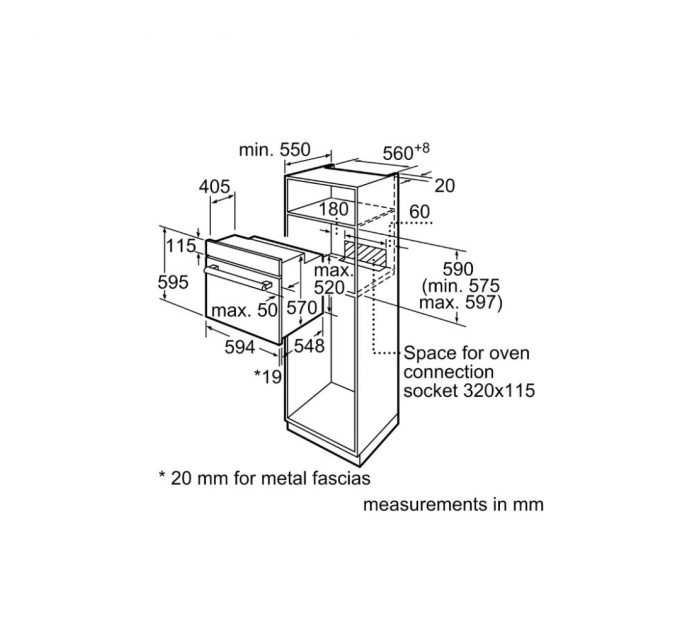 Духова шафа Bosch HIJ517YB0