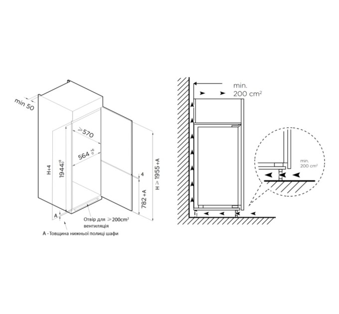 Холодильник Interline RDF 791 EВI WА++ (RDF791EВIWА++)