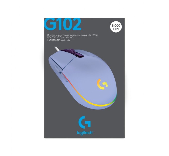 Мишка Logitech G102 Lightsync Lilac (910-005854)