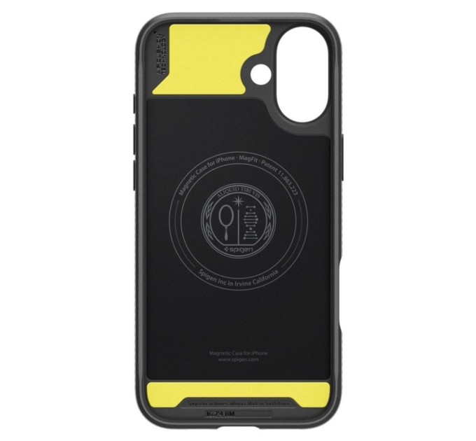 Чохол до мобільного телефона Spigen iPhone 16 Rugged Armor MagFit Matte Black (ACS08214)