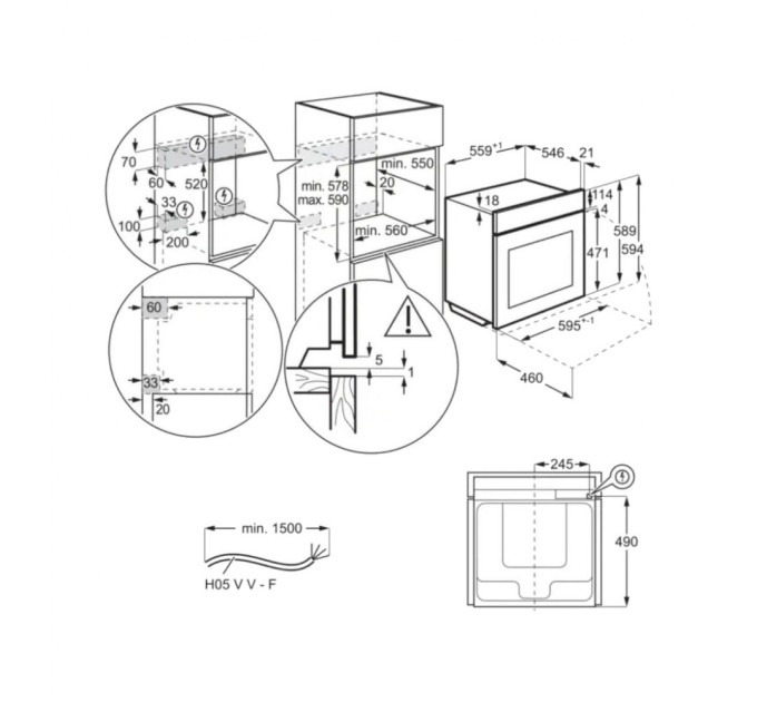 Духова шафа Electrolux KOEAP31WT