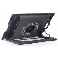 Підставка до ноутбука Gembird до 17", 1x150 mm fan, black (NBS-1F17T-01)