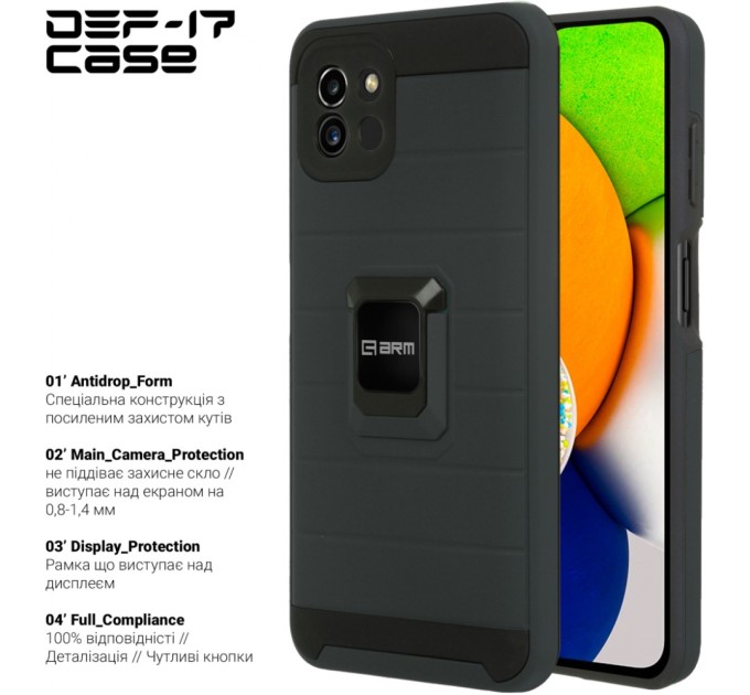 Чехол для моб. телефона Armorstandart DEF17 case Samsung A03 (A035) Black (ARM61350)