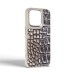 Чохол до мобільного телефона Harder Glamorous Croco Apple iPhone 15 Pro Grey Gold (ARM76762)