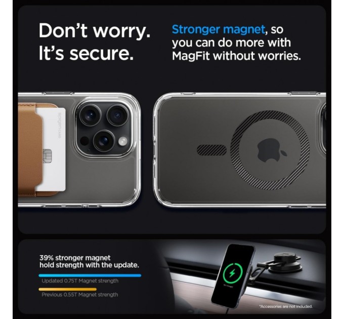 Чохол до мобільного телефона Spigen Apple iPhone 15 Pro Max Ultra Hybrid MagFit Carbon Fiber (ACS06578)