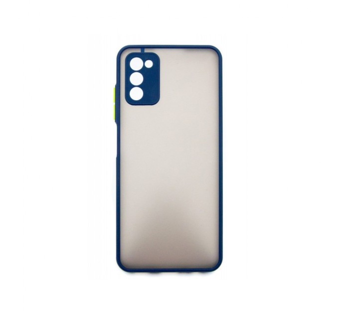 Чохол до мобільного телефона Dengos Kit for Samsung Galaxy A03s case + glass (Blue) (DG-KM-25)