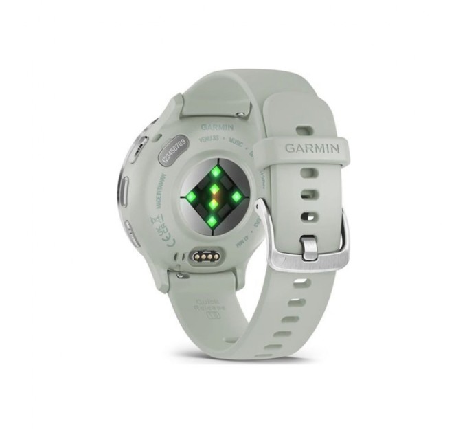 Смарт-годинник Garmin Venu 3S, Sage Gray + Passivated, GPS (010-02785-01)