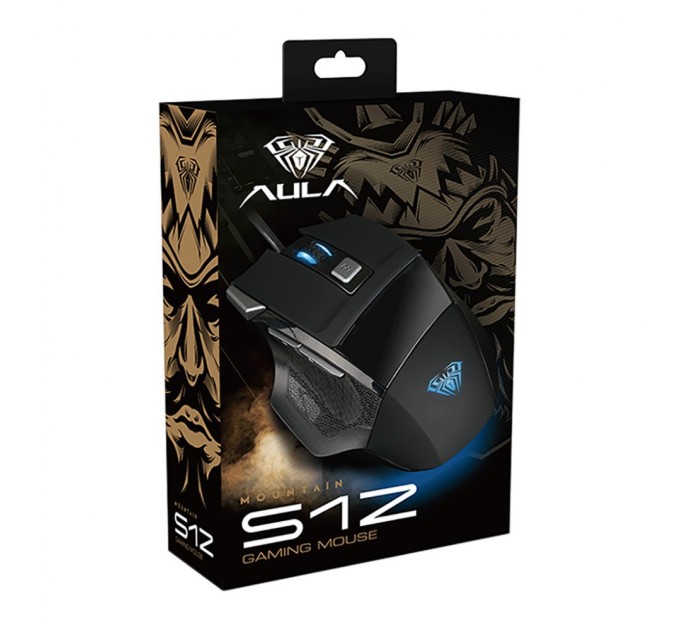 Мишка Aula S12 USB Black (S12)