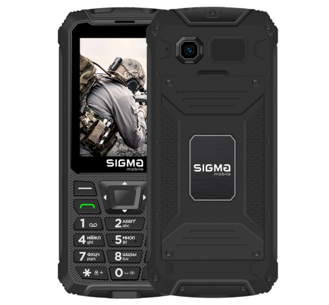 Мобільний телефон Sigma X-treme PR68 Type-C Black (4827798122419)