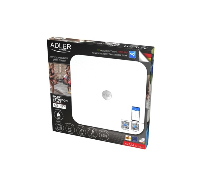 Ваги підлогові Adler AD 8187 white (AD8187W)