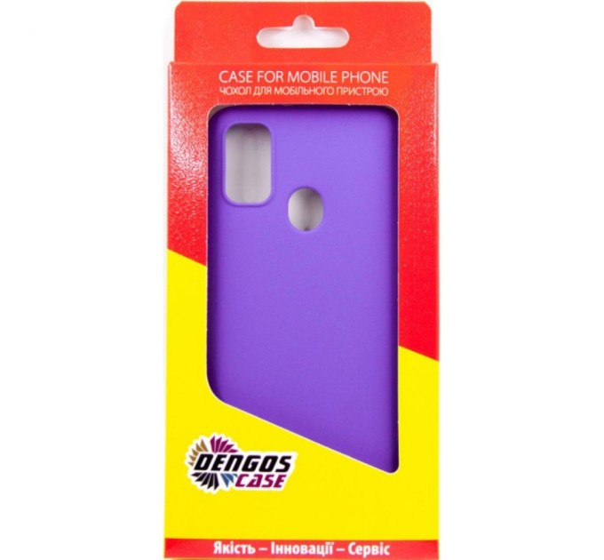 Чохол до мобільного телефона Dengos Carbon Samsung Galaxy M30s, violet (DG-TPU-CRBN-12) (DG-TPU-CRBN-12)