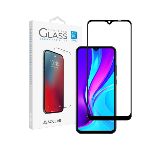 Стекло защитное ACCLAB Full Glue Xiaomi Redmi 9A/9C (1283126508820)