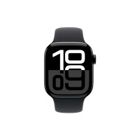 Смарт-годинник Apple Watch Series 10 GPS 42mm Jet Black Aluminium Case with Black Sport Band - S/M (MWWE3QH/A)