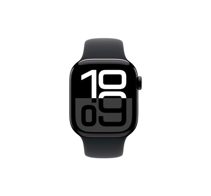 Смарт-годинник Apple Watch Series 10 GPS 42mm Jet Black Aluminium Case with Black Sport Band - S/M (MWWE3QH/A)