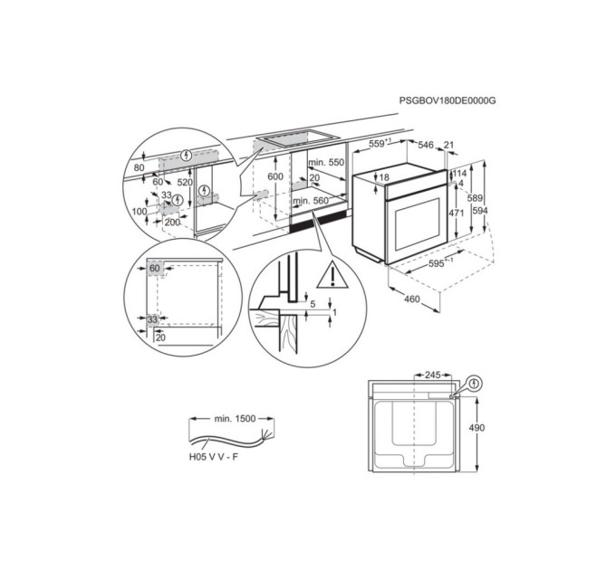 Духова шафа AEG BER455120M