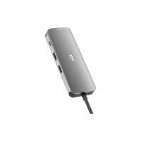 Концентратор Silicon Power USB-C 8-in-1 SR30 Silver Aluminum (SPU3C08DOCSR300G)