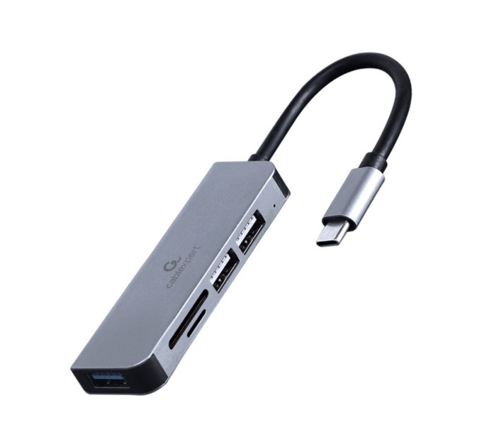 Концентратор Cablexpert USB-С to 1 х USB 3.1 Gen1 (5 Gbps), 2 х USB 2.0, CardReader (UHB-CM-CRU3P1U2P2-01)