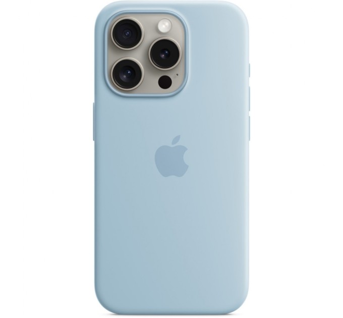 Чохол до мобільного телефона Apple iPhone 15 Pro Silicone Case with MagSafe - Light Blue,Model A3125 (MWNM3ZM/A)