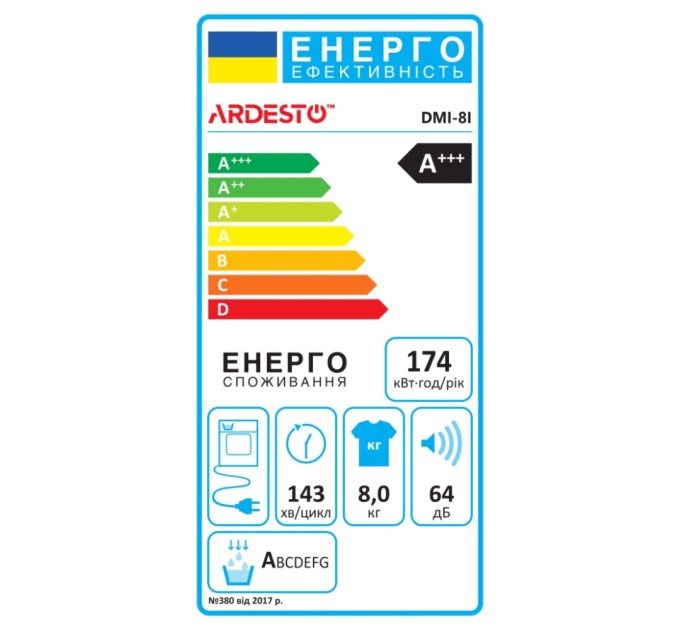 Сушильна машина Ardesto DMI-8I