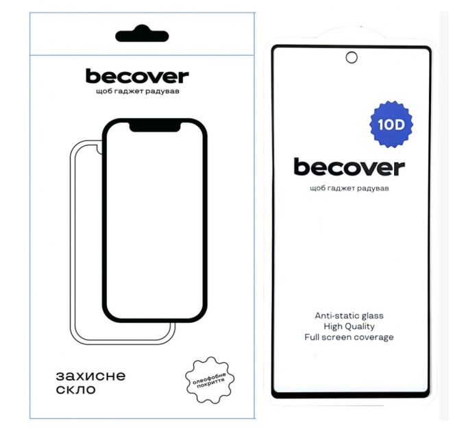 Скло захисне BeCover Google Pixel 6A 10D Black (711488)