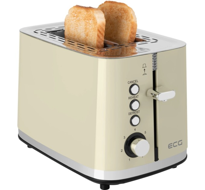 Тостер ECG ST 2766 Vintage Vanilla
