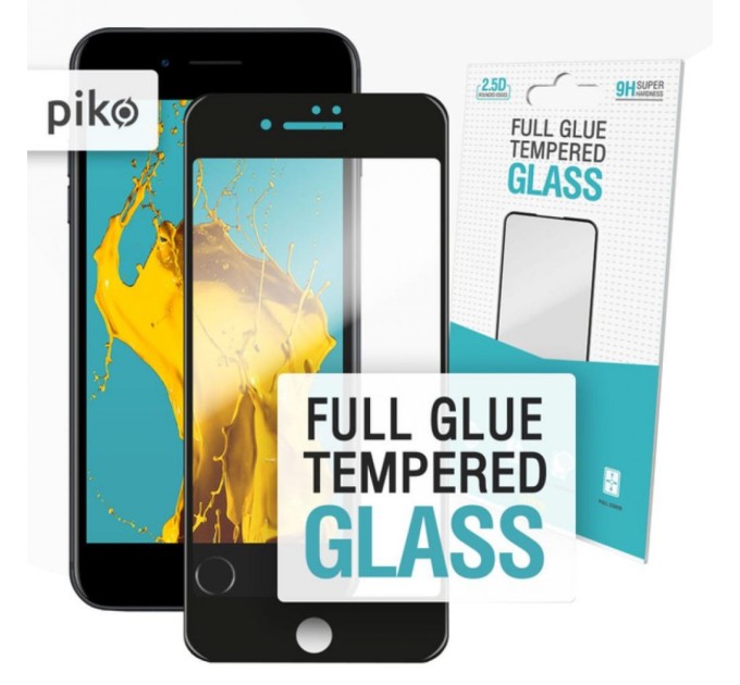 Плівка захисна Piko Full Glue iPhone SE 2020 black (1283126501418)