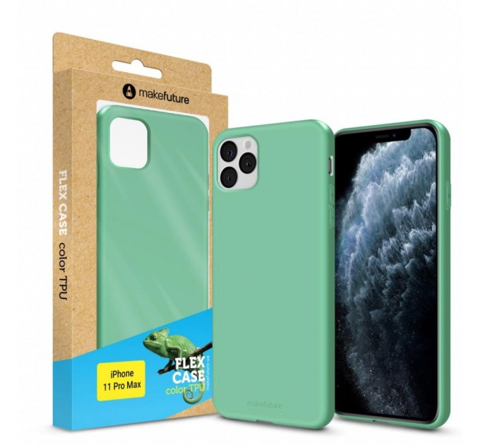 Чохол до мобільного телефона MakeFuture Flex Case (Soft-touch TPU) Apple iPhone 11 Pro Max Olive (MCF-AI11PMOL)