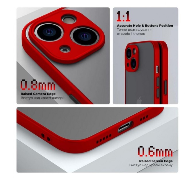 Чохол до мобільного телефона Armorstandart Frosted Matte Samsung A05s (A057) Red (ARM72576)