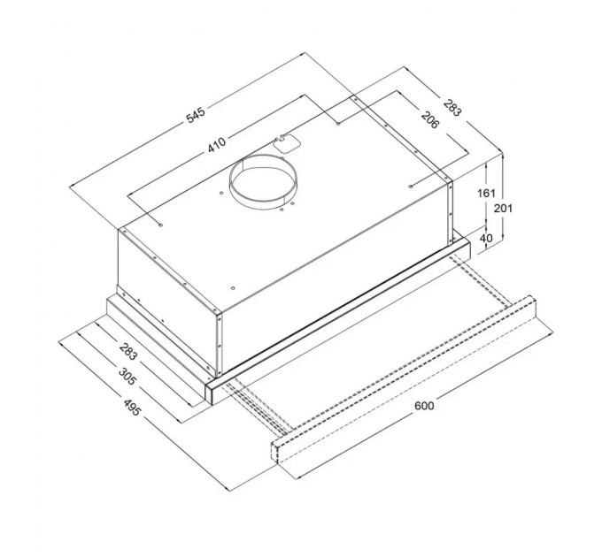 Вытяжка кухонная Borgio TLF (TR) 60 Inox