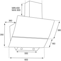 Витяжка кухонна Grunhelm GVN 325 BK