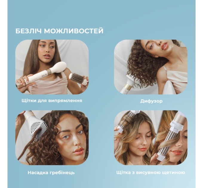 Стайлер Cecotec Bamba CeramicCare 14in1 AirGlam Champagne (CCTC-00252)