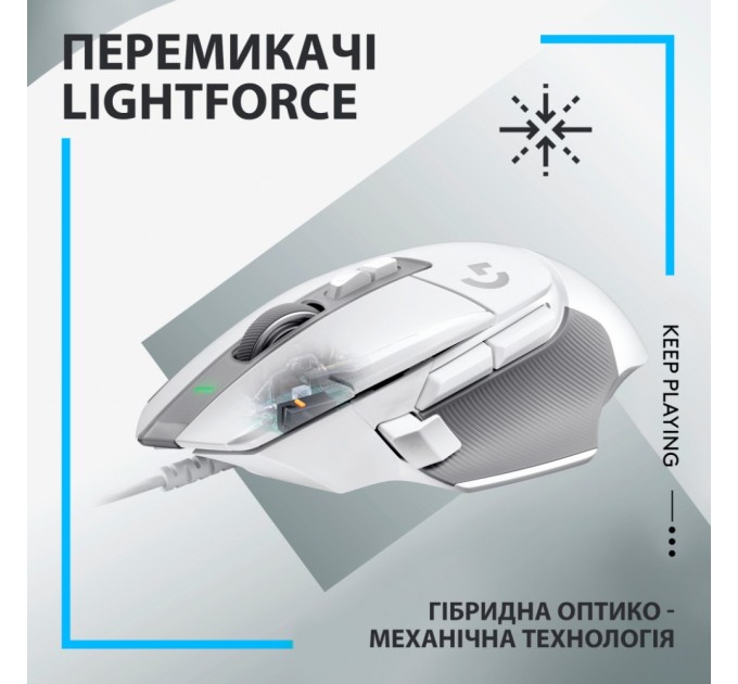 Мишка Logitech G502 X USB White (910-006146)