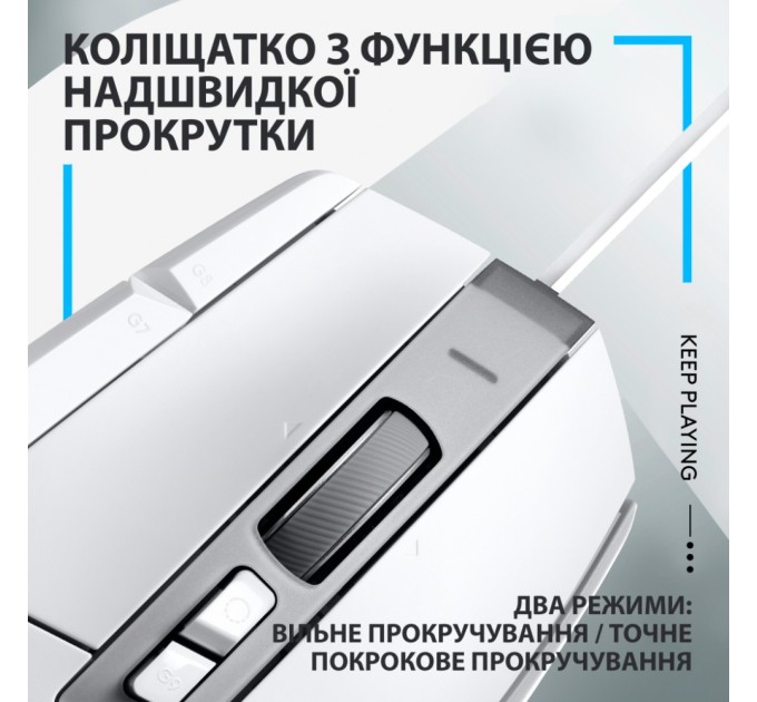 Мишка Logitech G502 X USB White (910-006146)