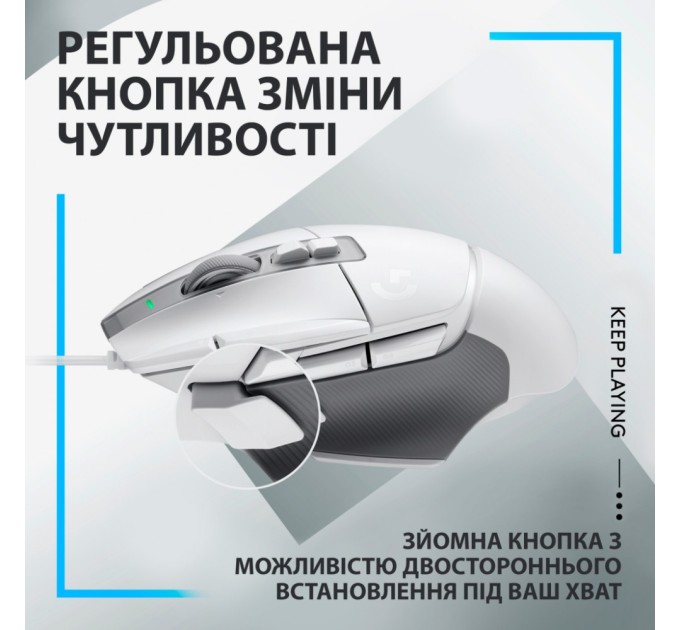 Мишка Logitech G502 X USB White (910-006146)