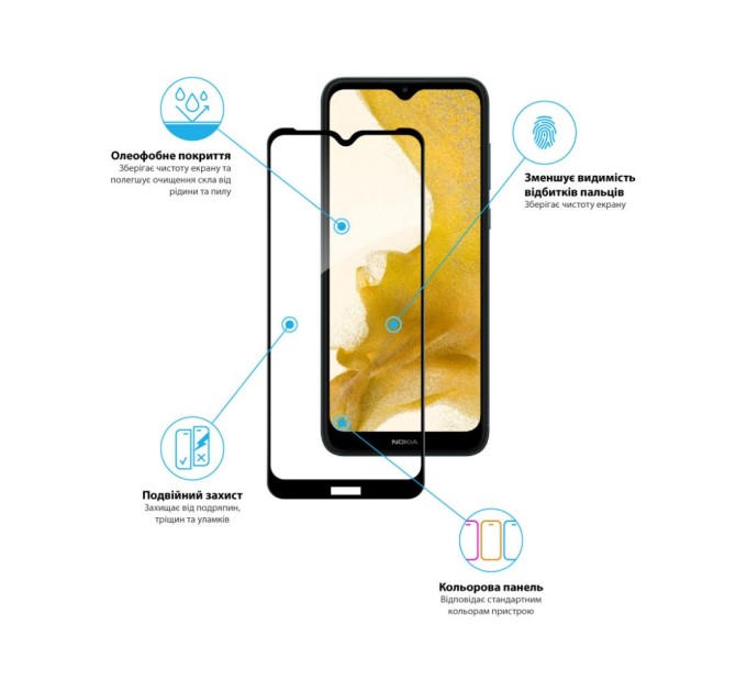 Стекло защитное Global Full Glue Nokia C30 4G (1283126528811)