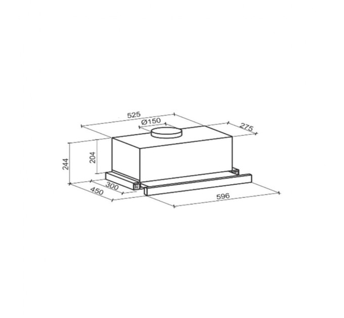 Вытяжка кухонная GRANADO Telde 603-1200 black (GCH336311)