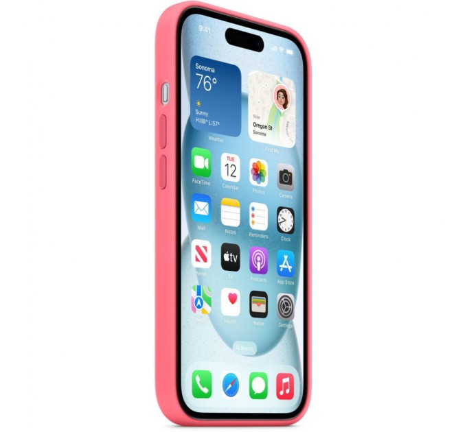 Чохол до мобільного телефона Apple iPhone 15 Silicone Case with MagSafe Pink, Model A3123 (MWN93ZM/A)